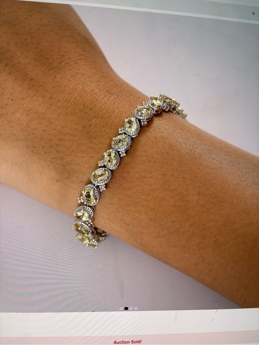 Radiant Madagascar Yellow Apatite and Yellow Sapphire Bracelet